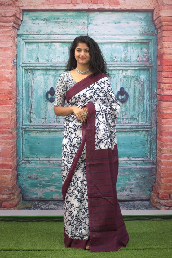 Cotton MulMul Printed Sarees