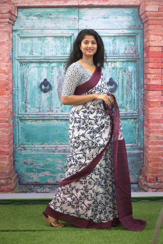 Cotton MulMul Printed Sarees