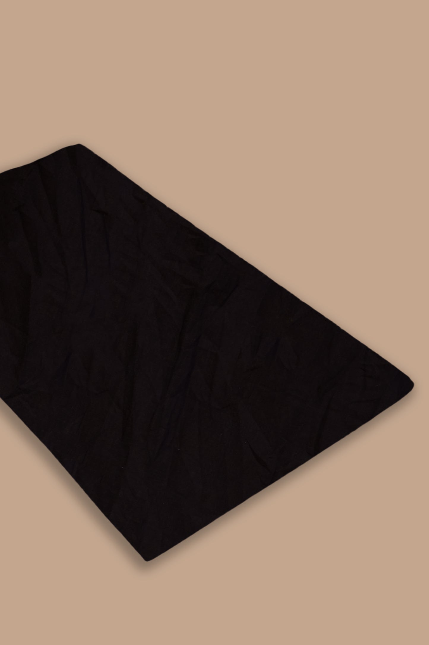 Printed Black Print Cotton MulMul Saree