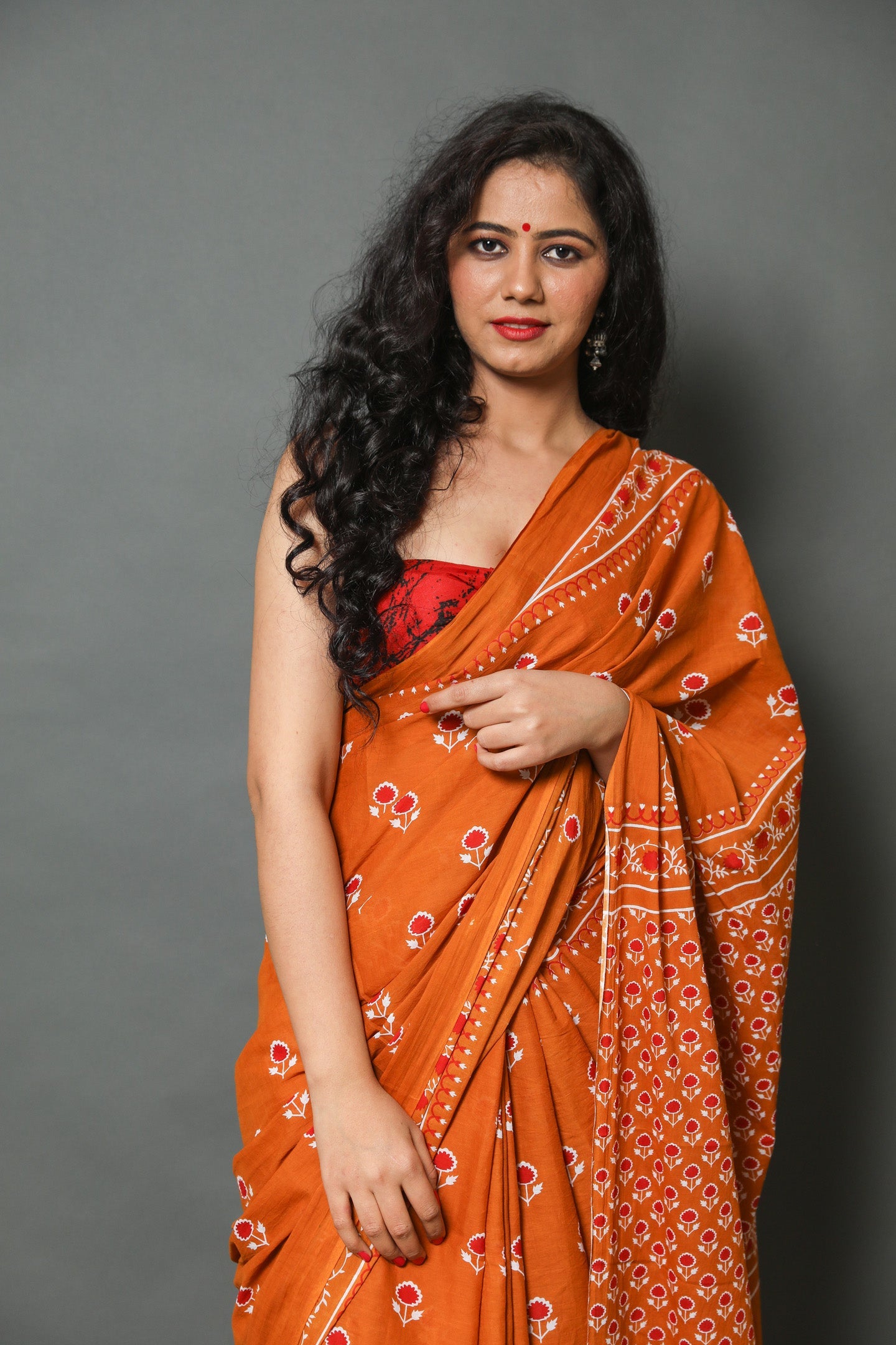 Cotton MulMul Printed Sarees