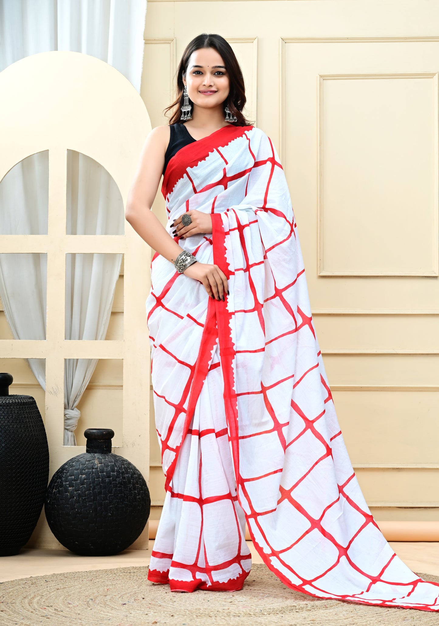 Cotton MulMul Printed Sarees
