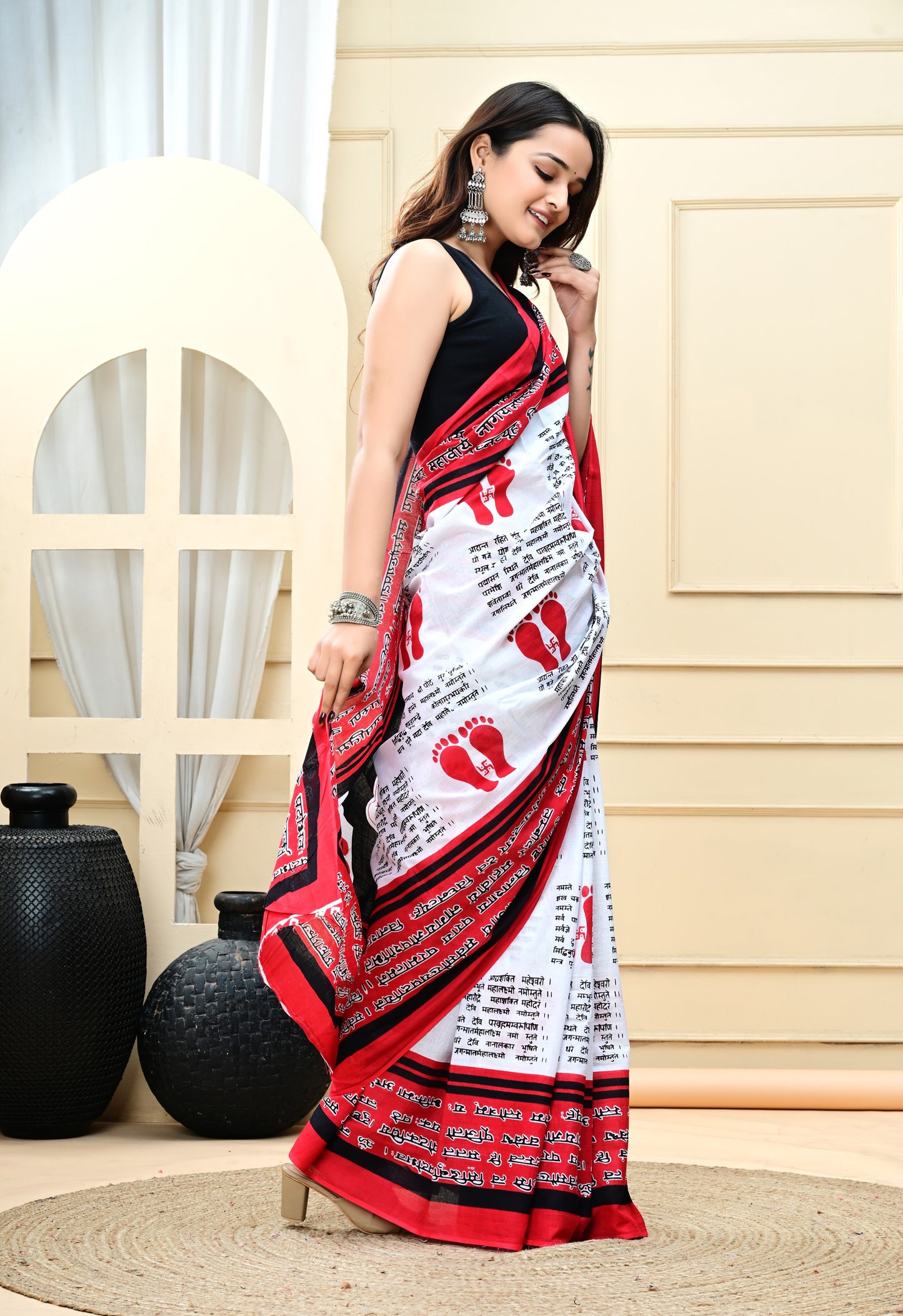 Cotton MulMul Printed Sarees
