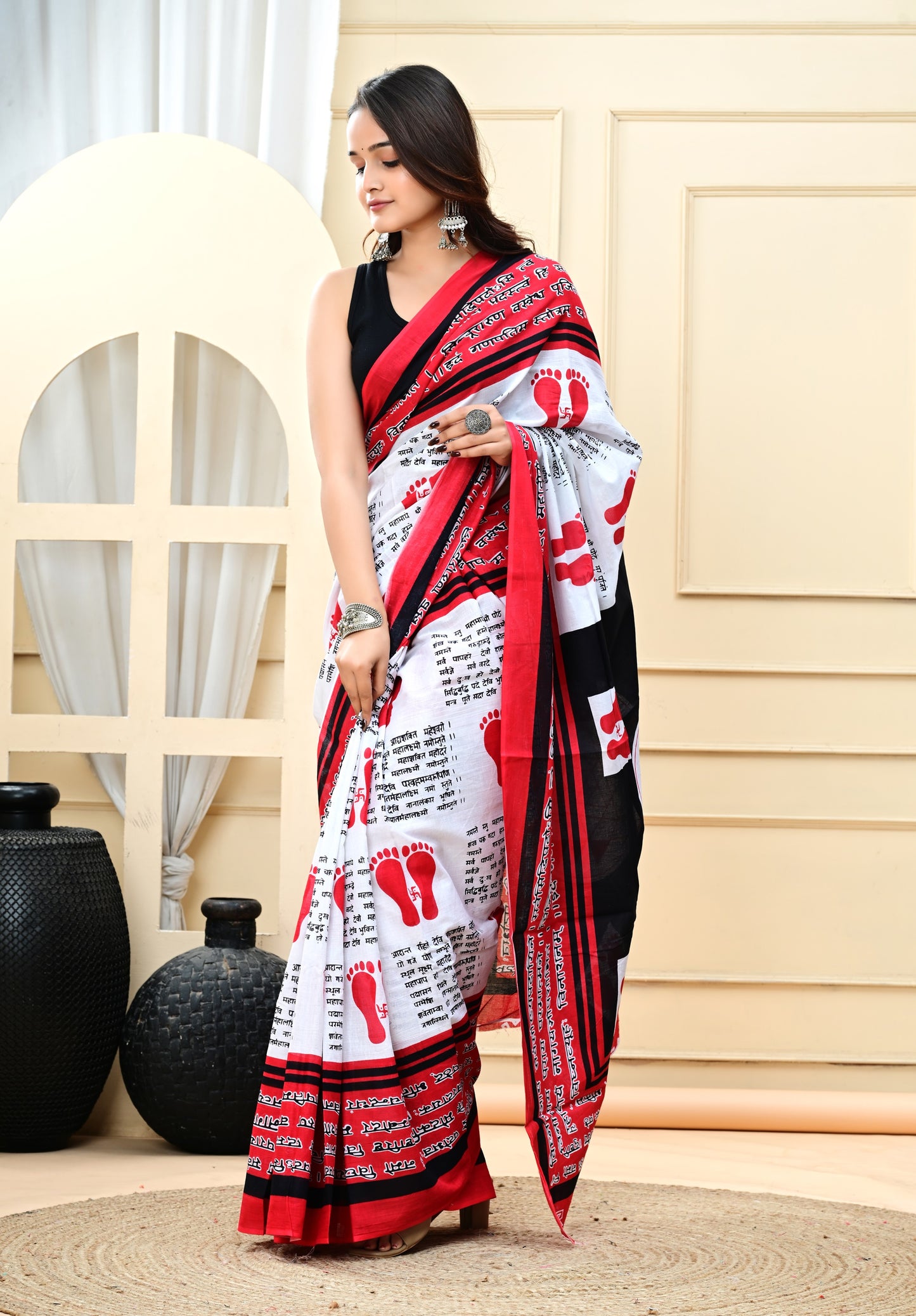 Cotton MulMul Printed Sarees