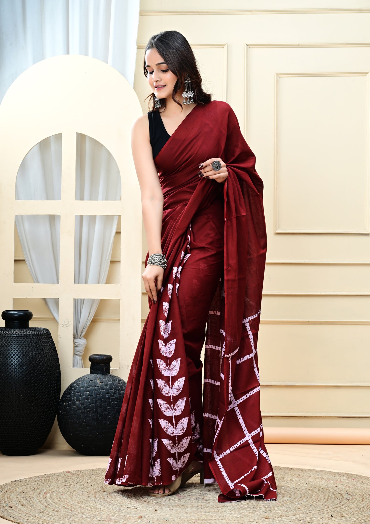 Cotton MulMul Printed Sarees