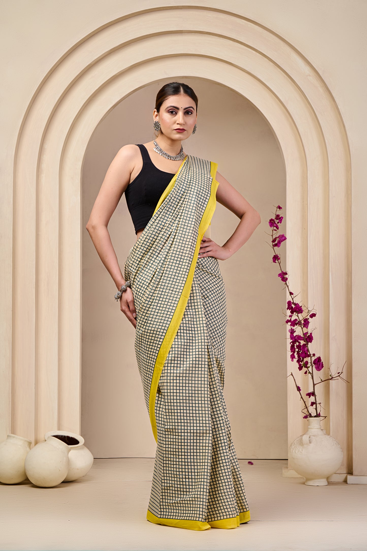 Printed Cotton MulMul Saree