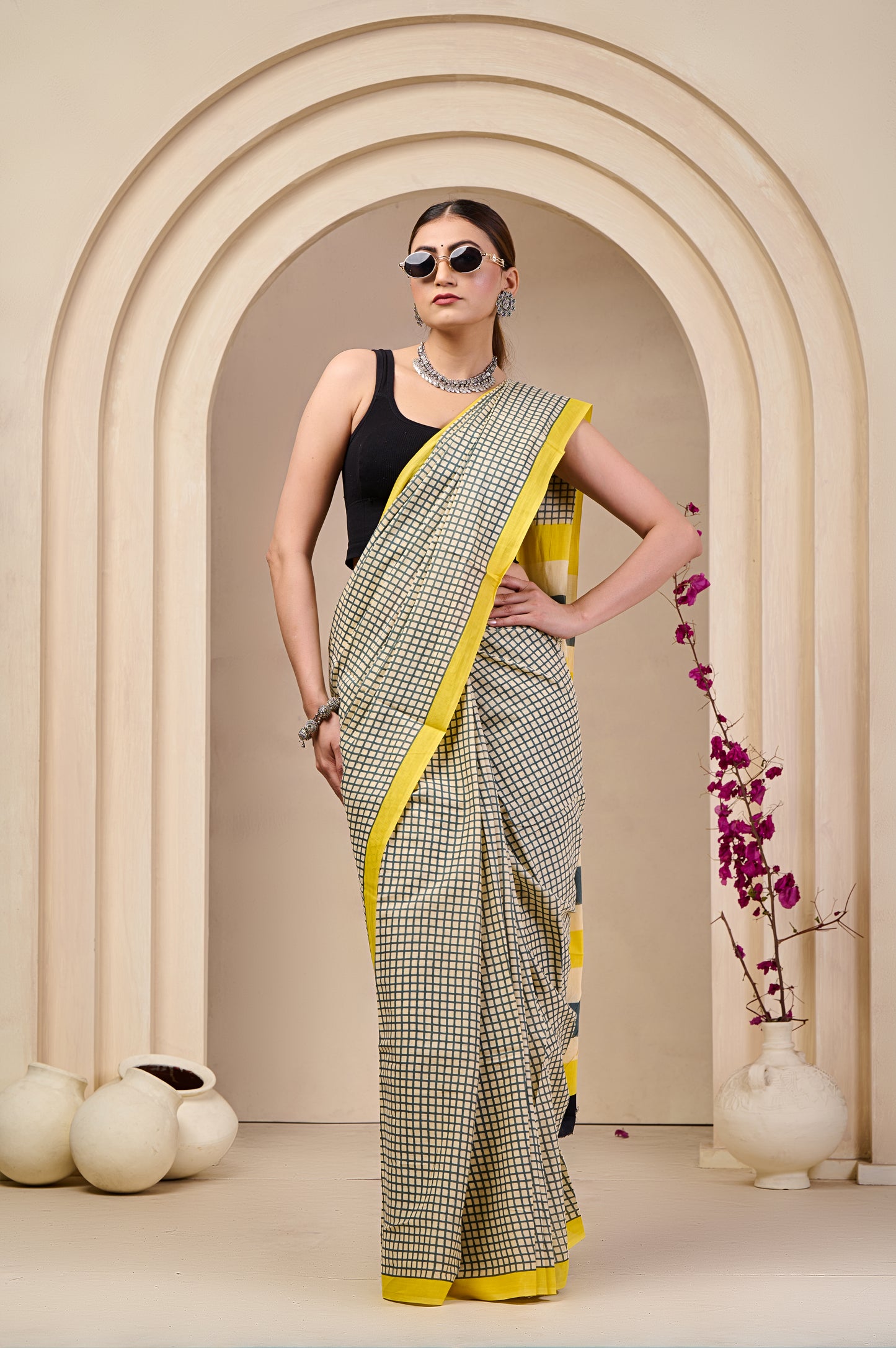 Printed Cotton MulMul Saree