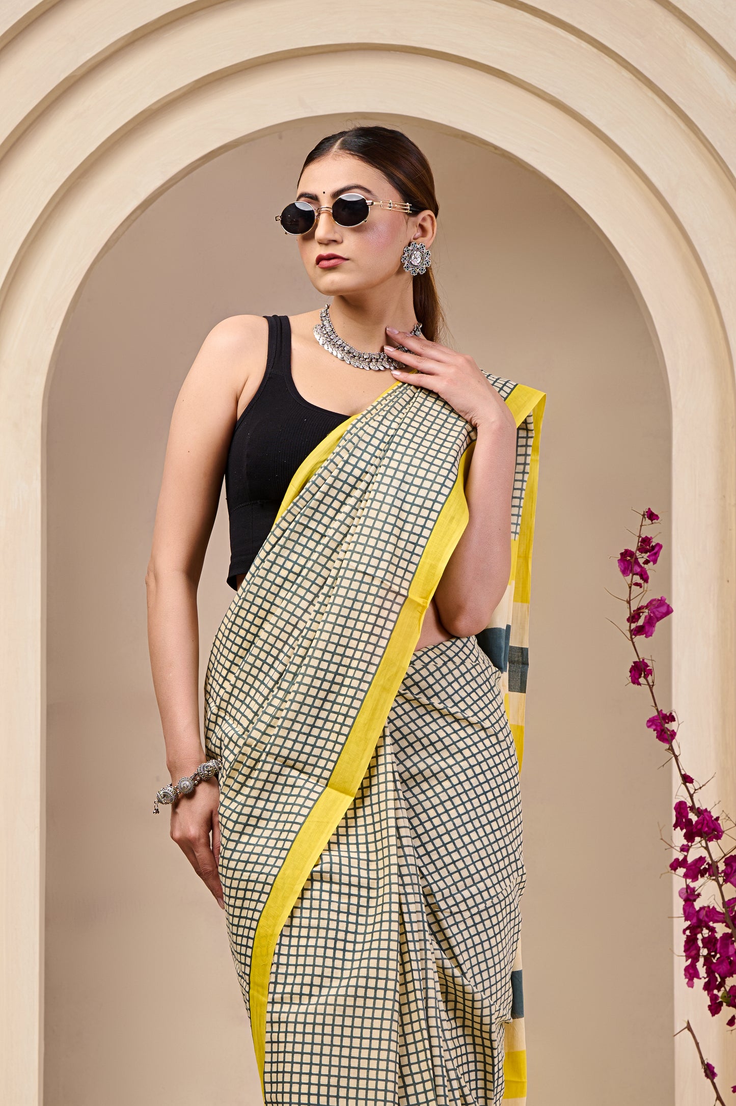 Printed Cotton MulMul Saree