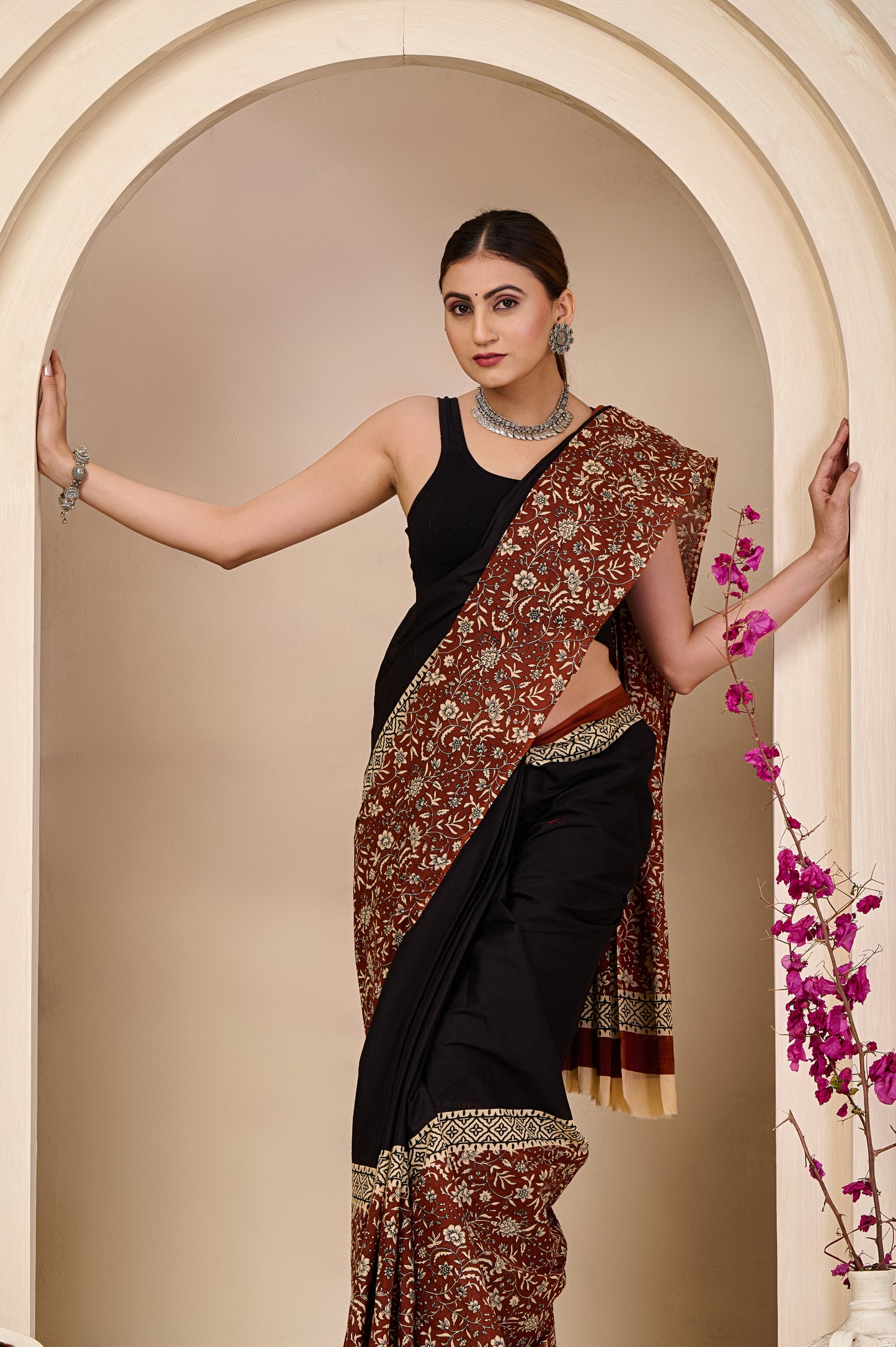Printed Cotton MulMul Saree