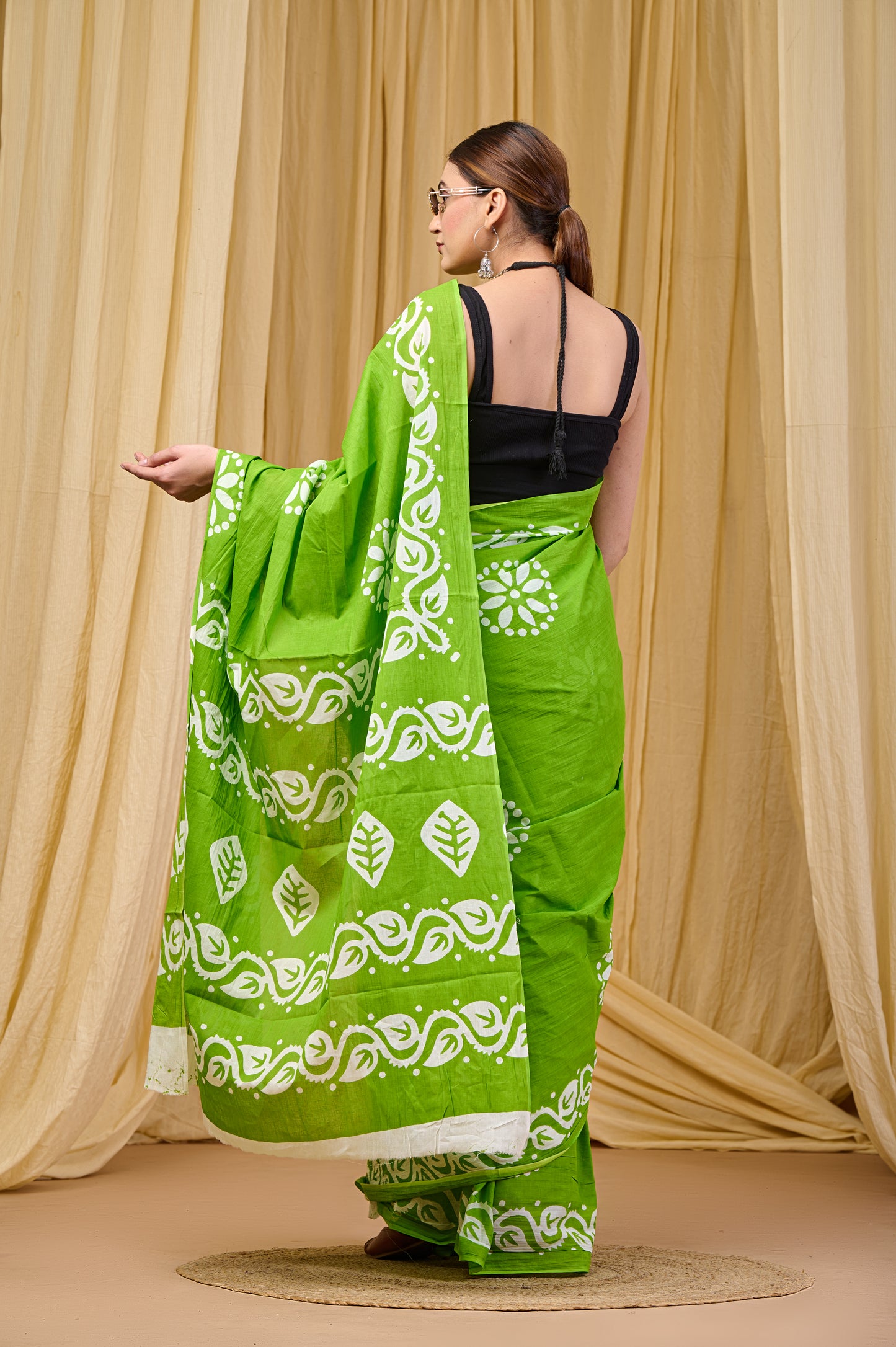 Printed Cotton MulMul Saree