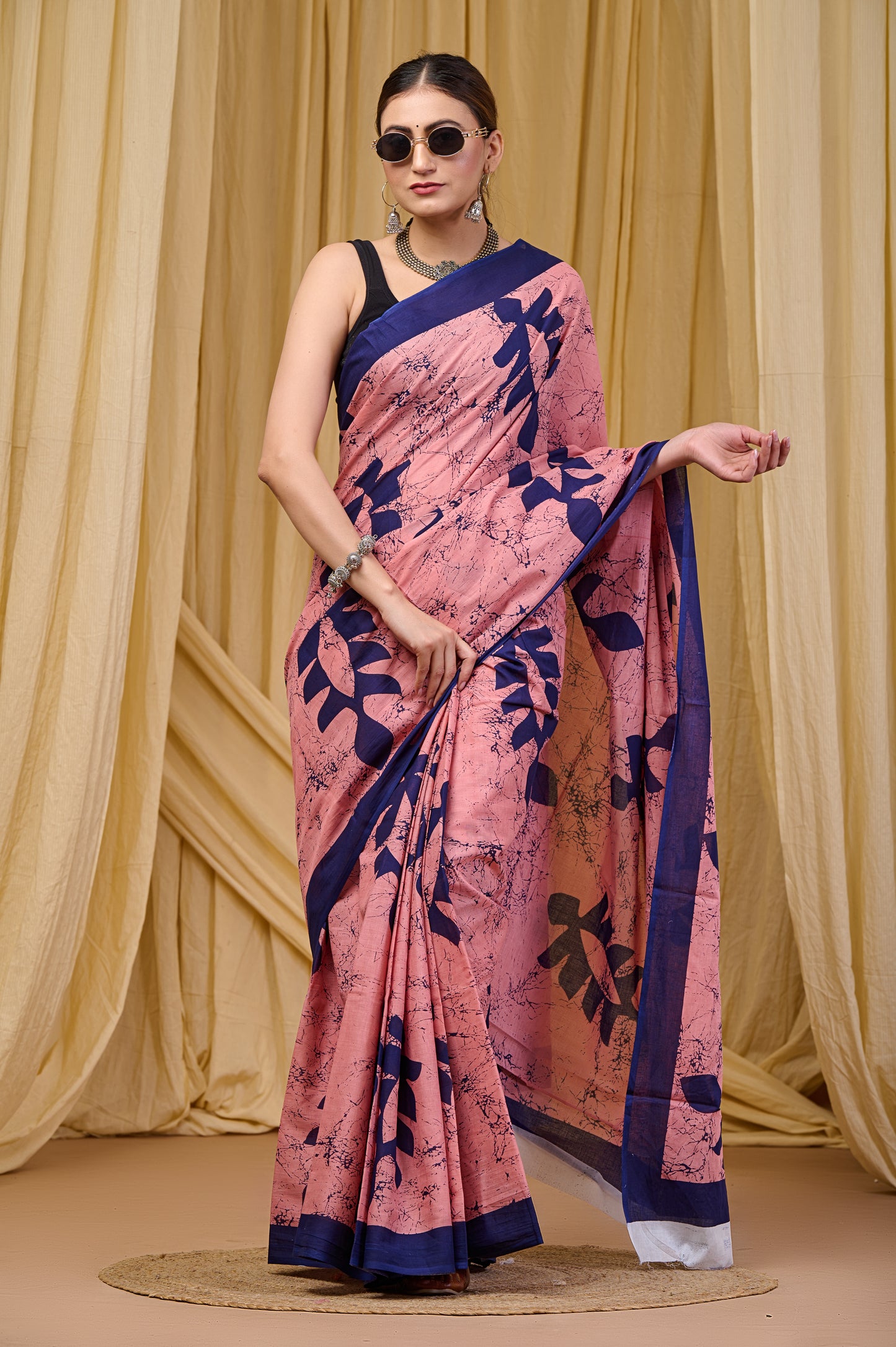 Printed Cotton MulMul Saree