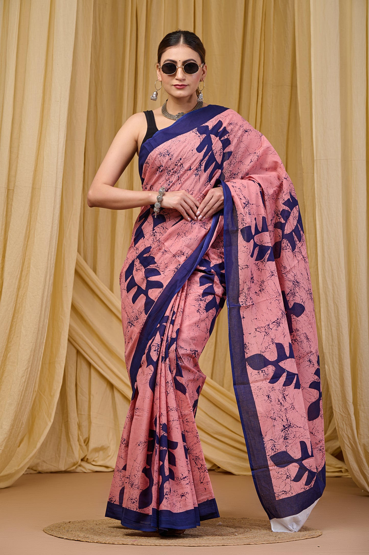 Printed Cotton MulMul Saree