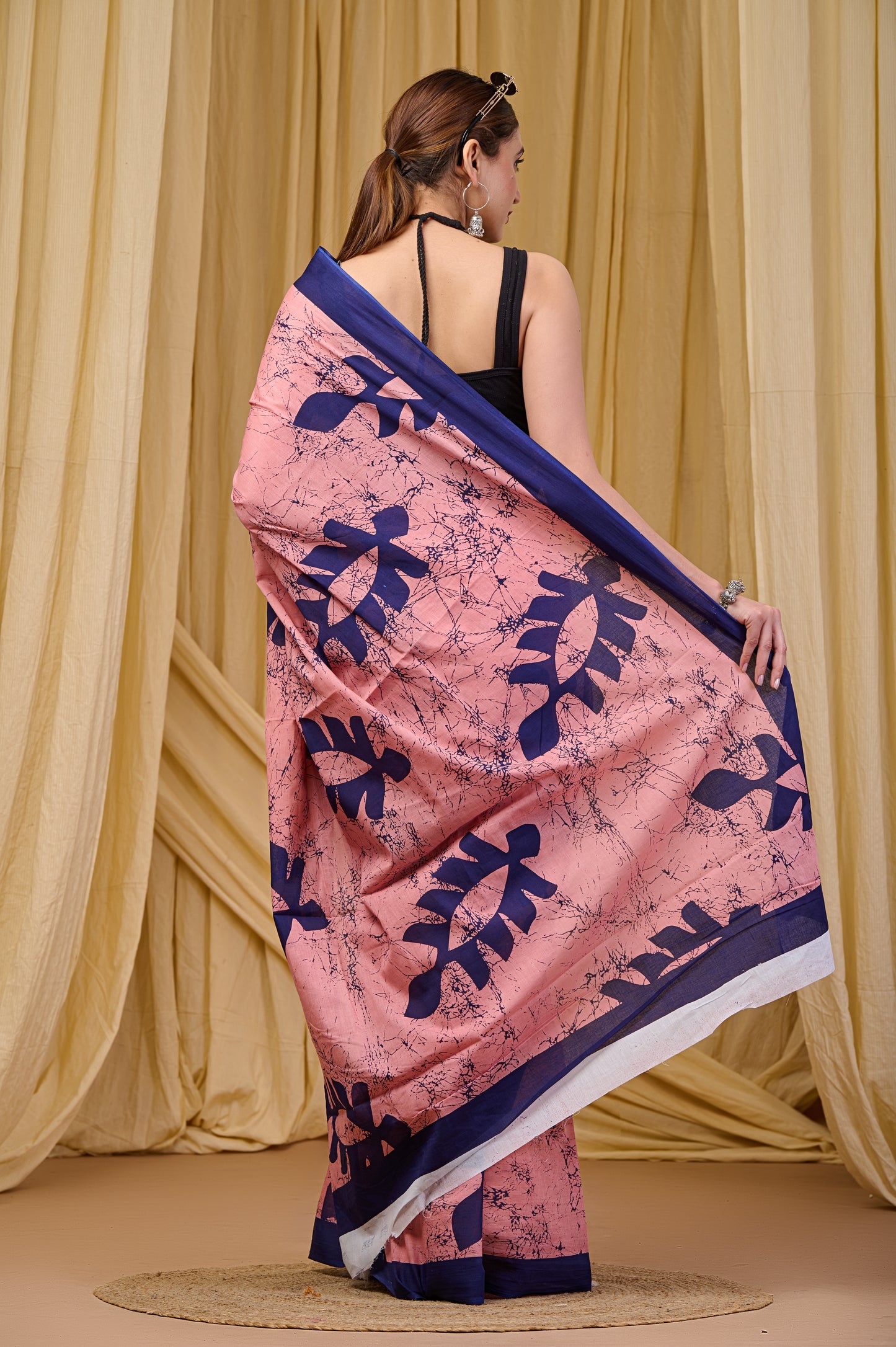 Printed Cotton MulMul Saree