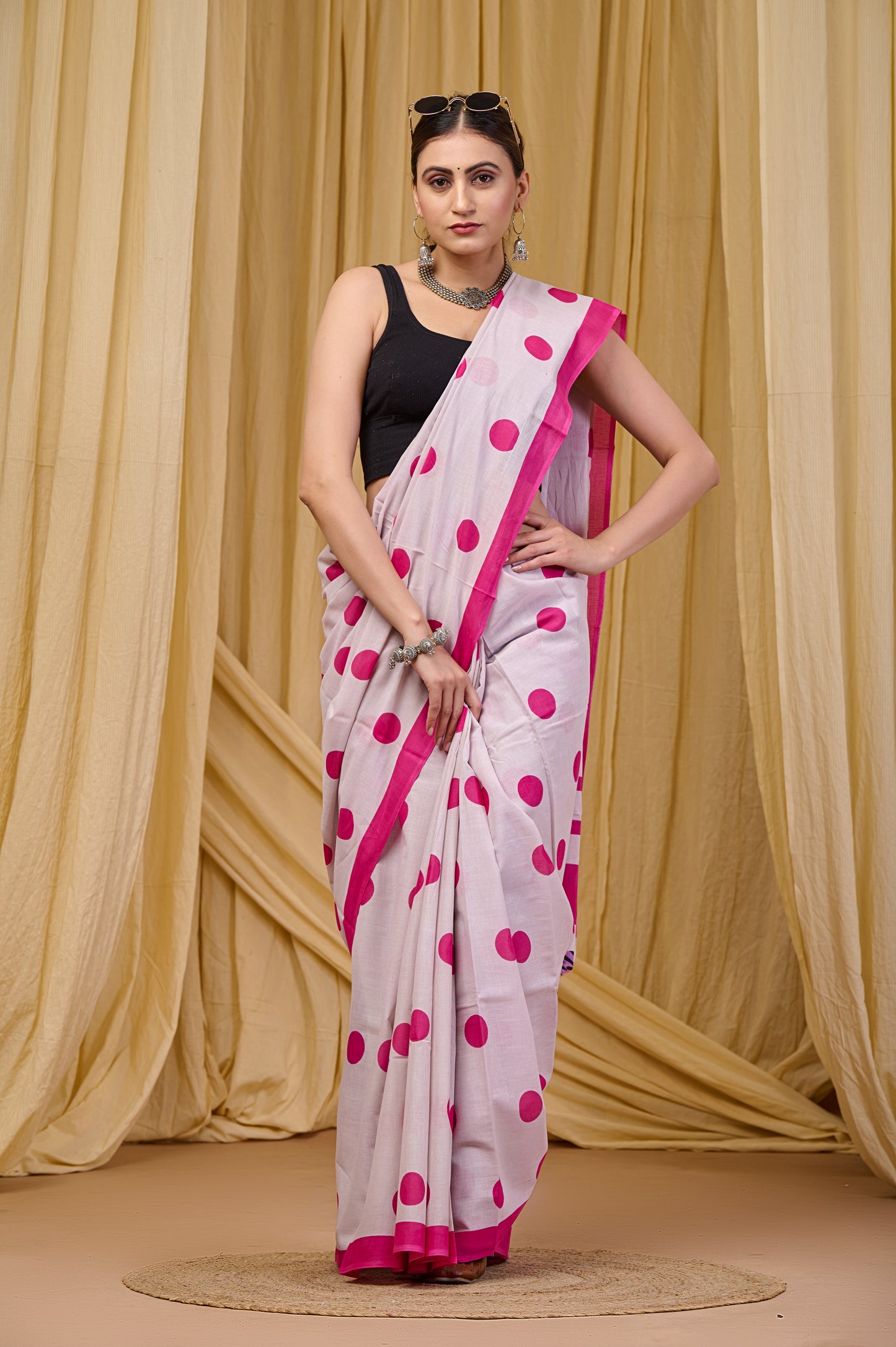Printed Cotton MulMul Saree