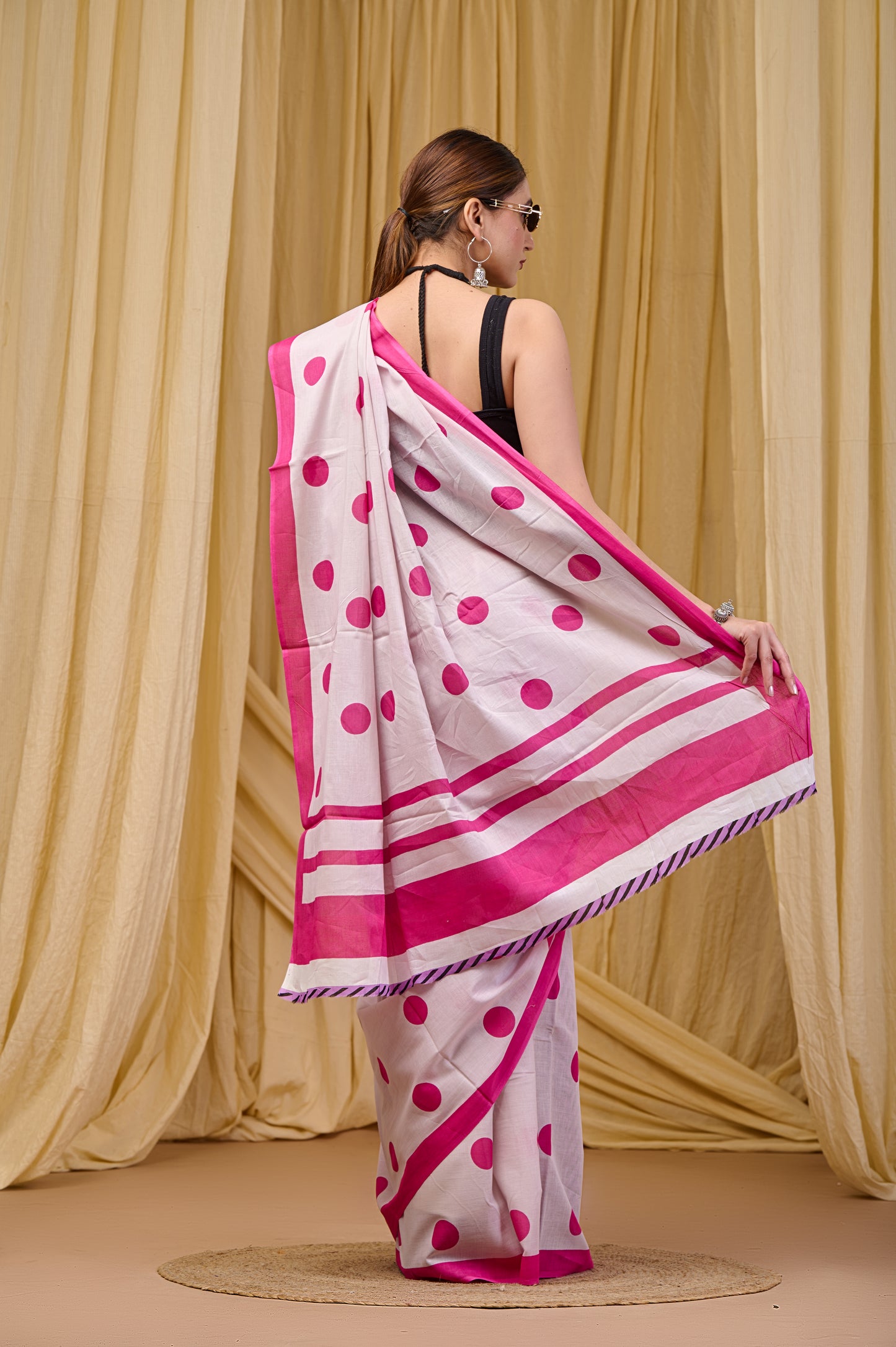 Printed Cotton MulMul Saree