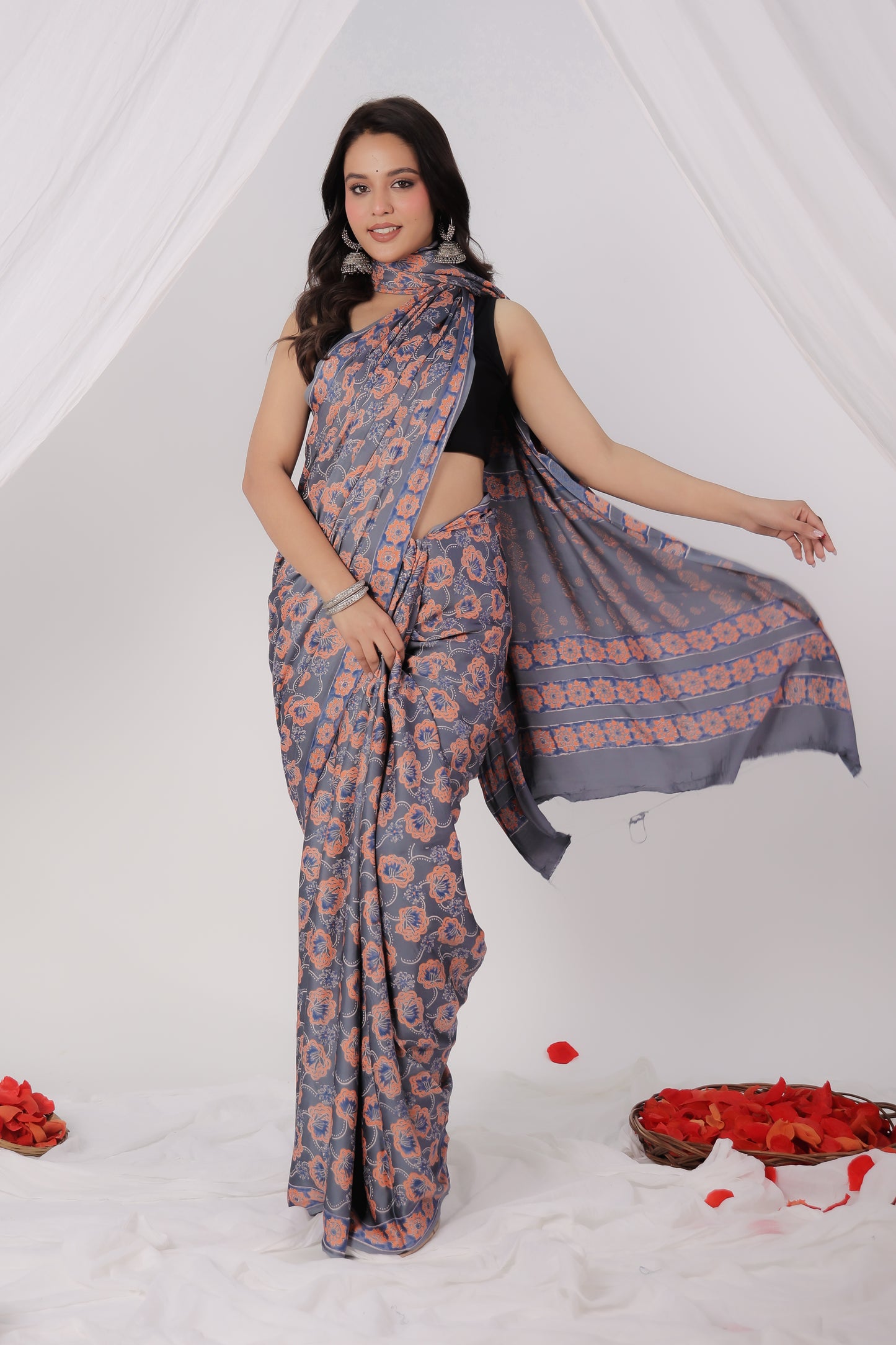 Modal Satin Saree
