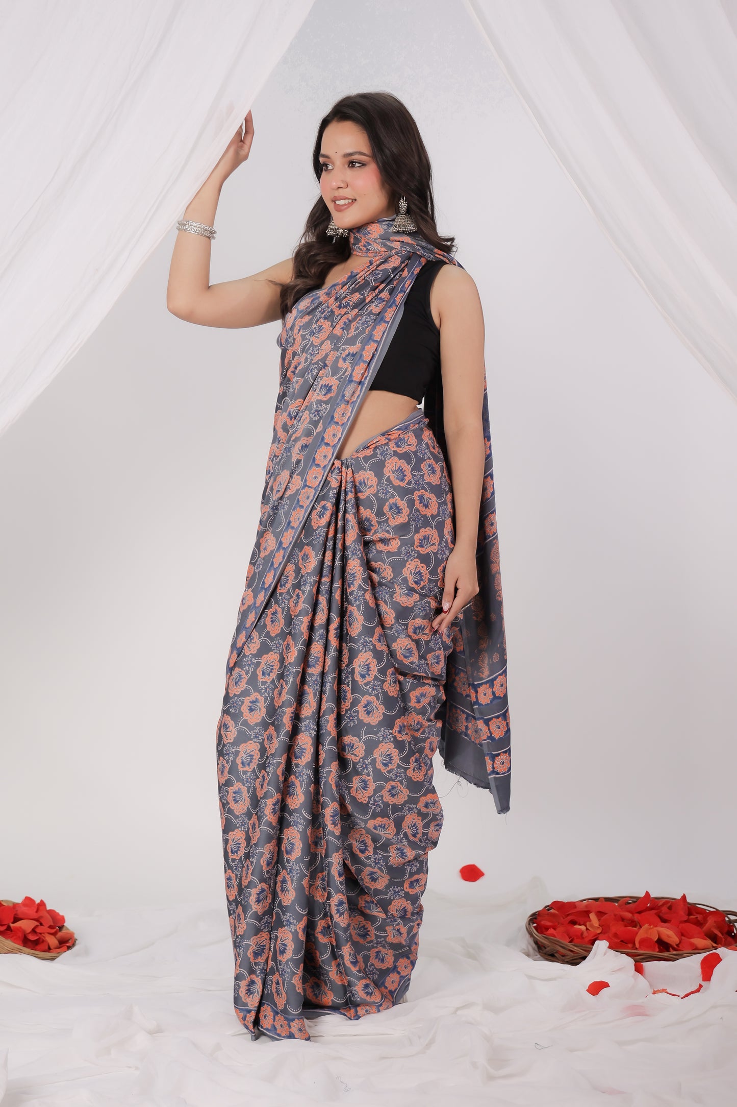 Modal Satin Saree