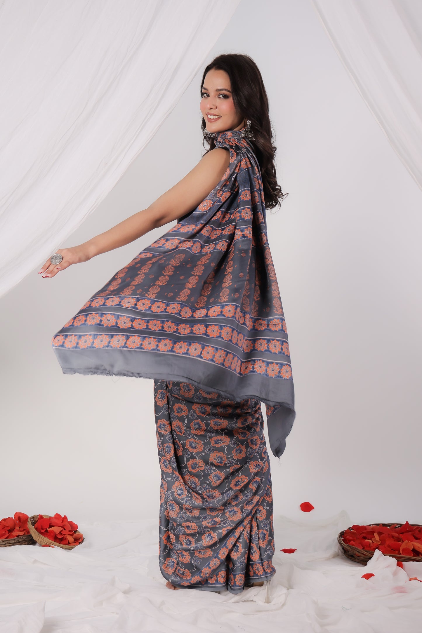 Modal Satin Saree