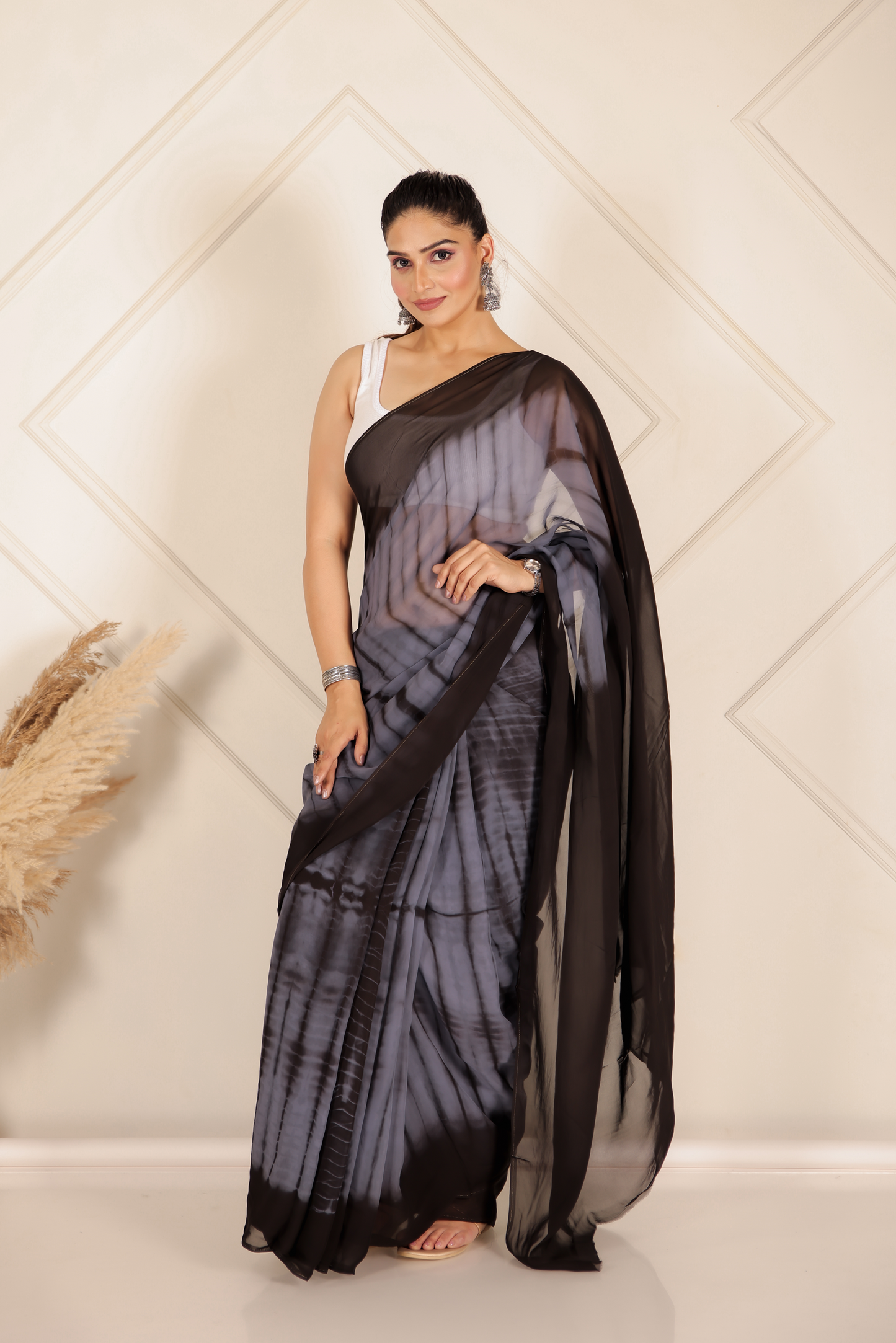 Premium Blue Organza Saree