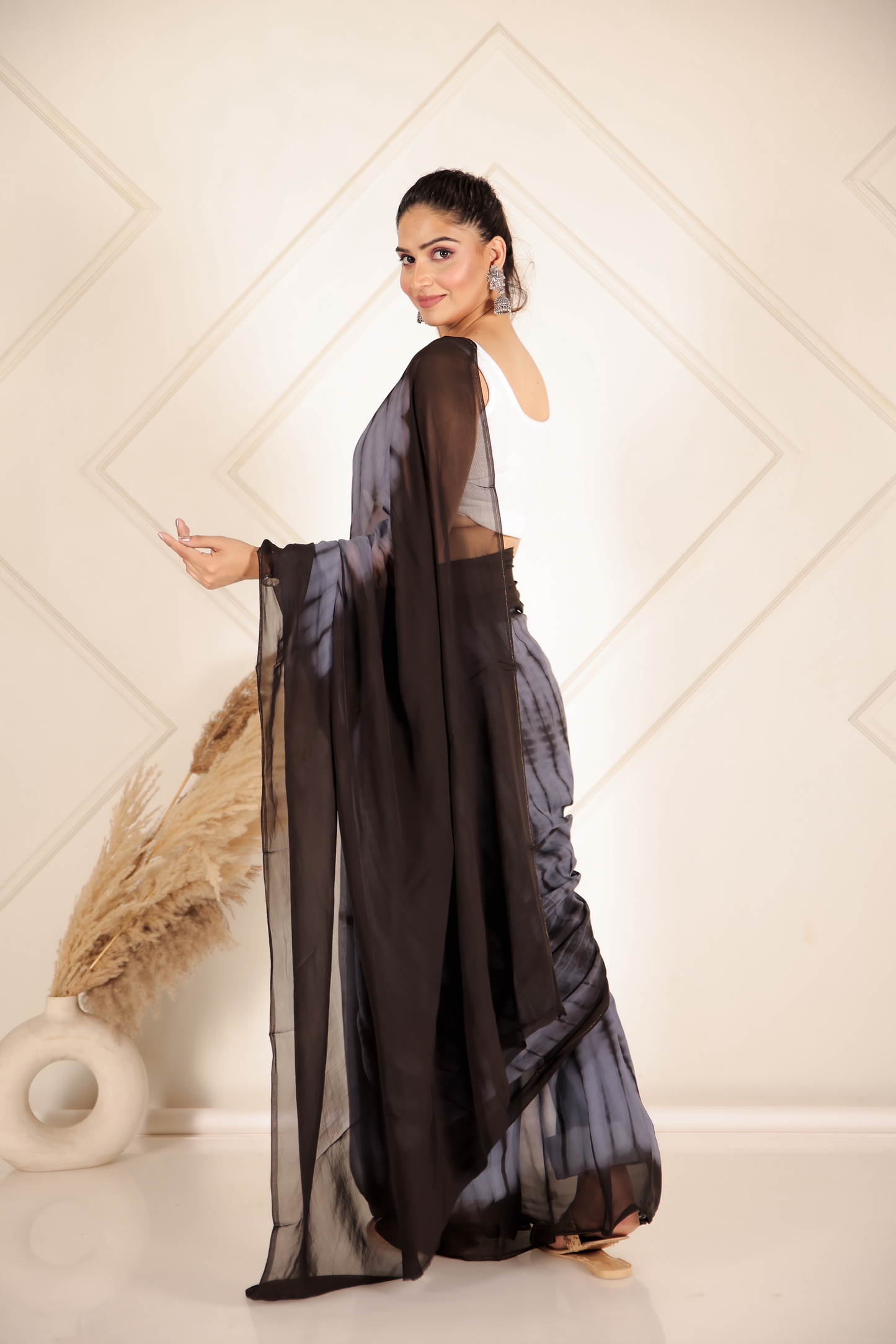 Premium Blue Organza Saree