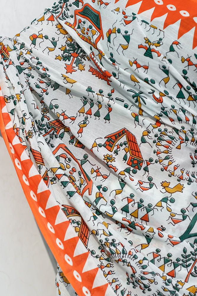 Cotton MulMul Printed Sarees