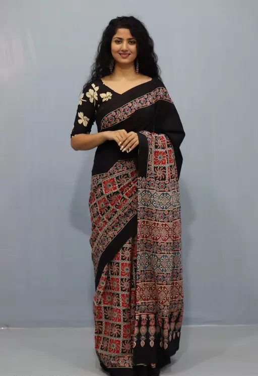 Cotton MulMul Printed Sarees