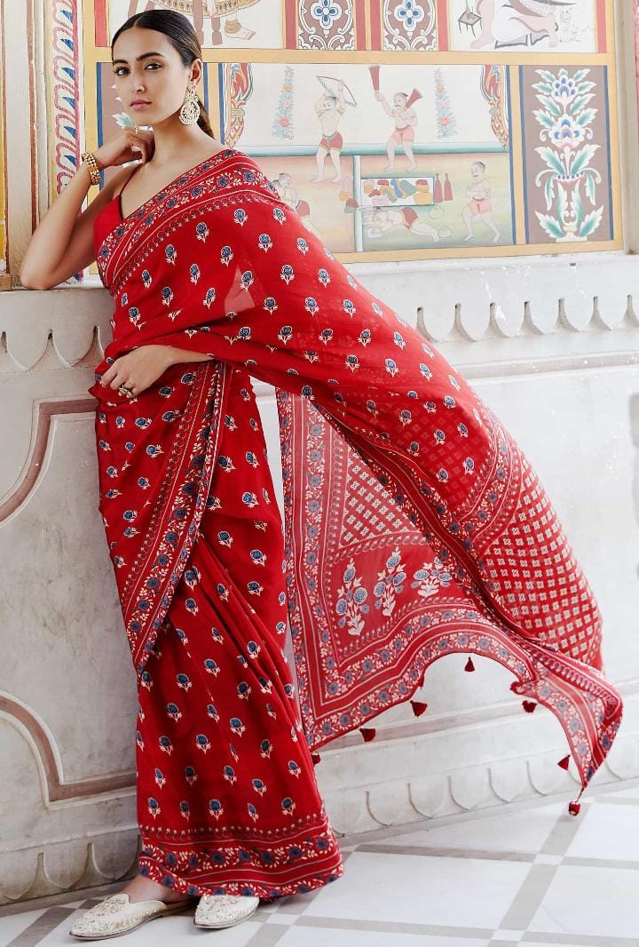 Cotton MulMul Printed Sarees