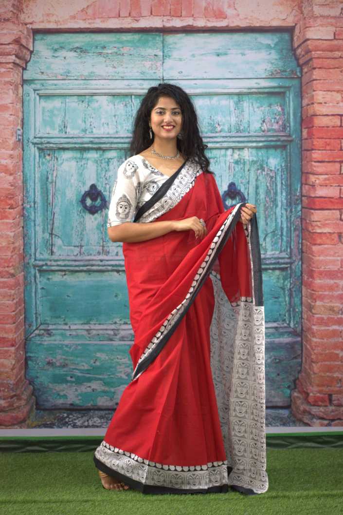 Cotton MulMul Printed Sarees