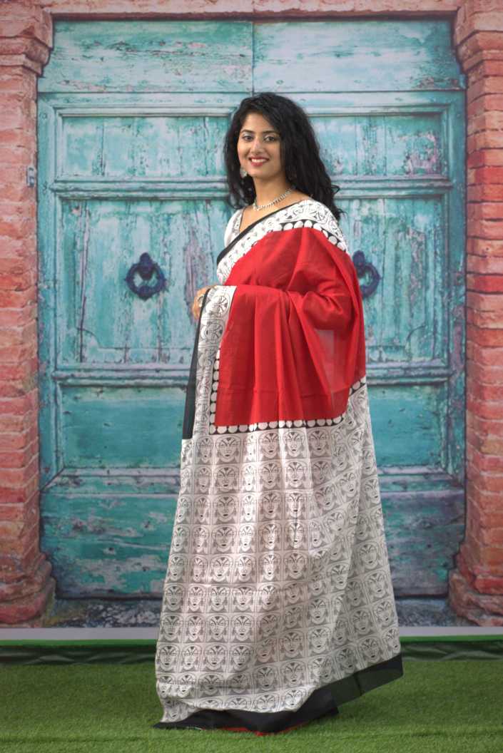 Cotton MulMul Printed Sarees