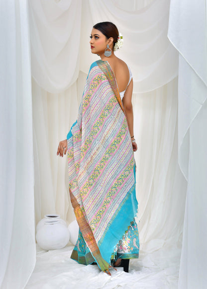 Premium Cotton Maheshwari Saree