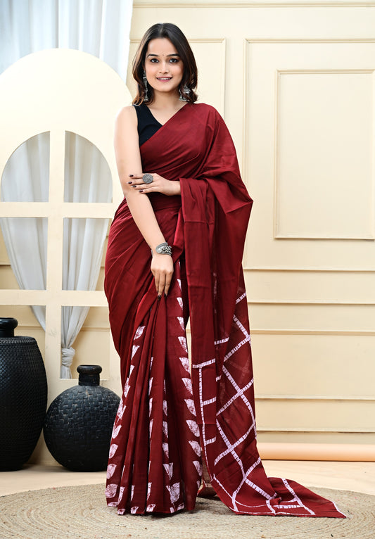 Cotton MulMul Printed Sarees
