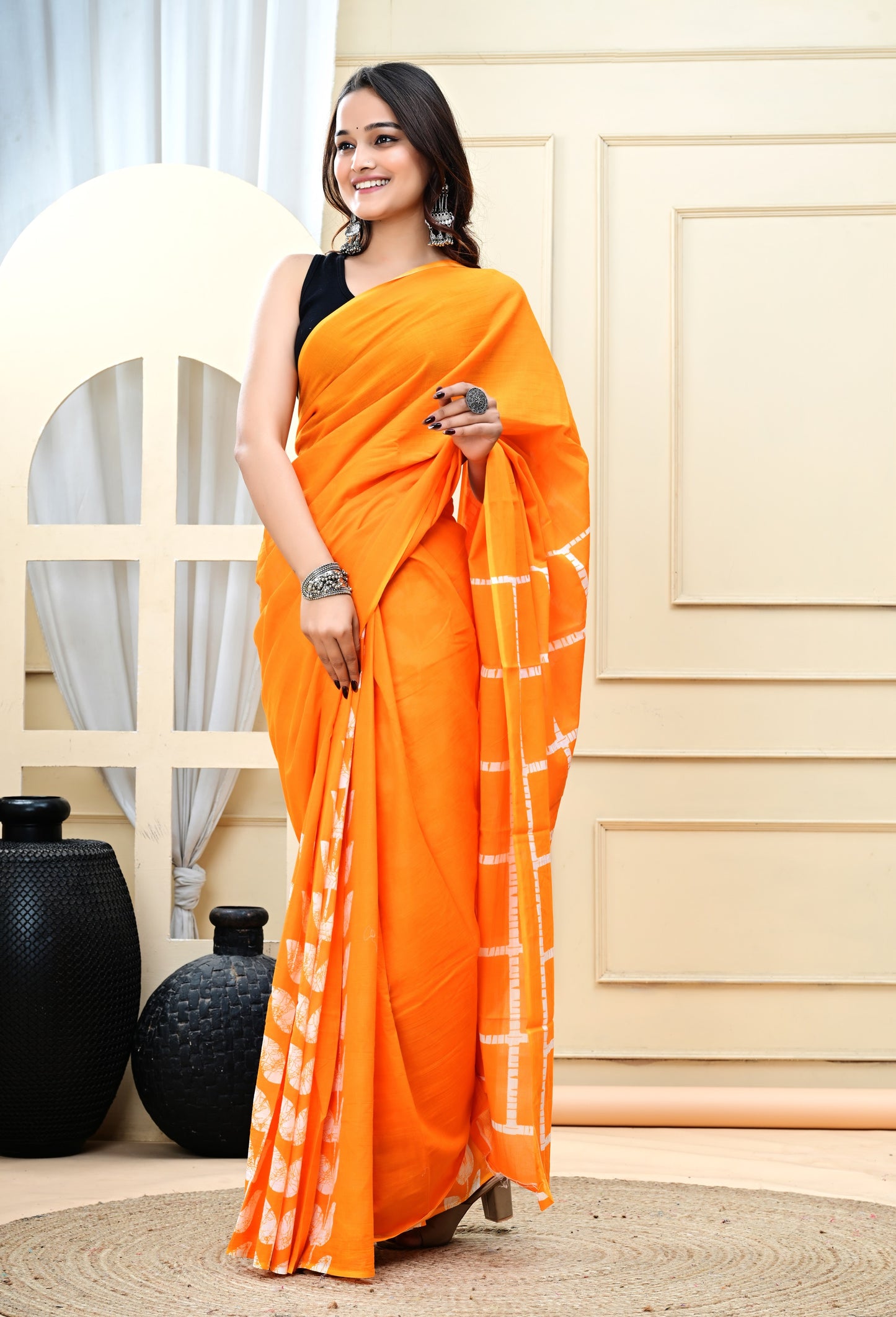 Cotton MulMul Printed Sarees
