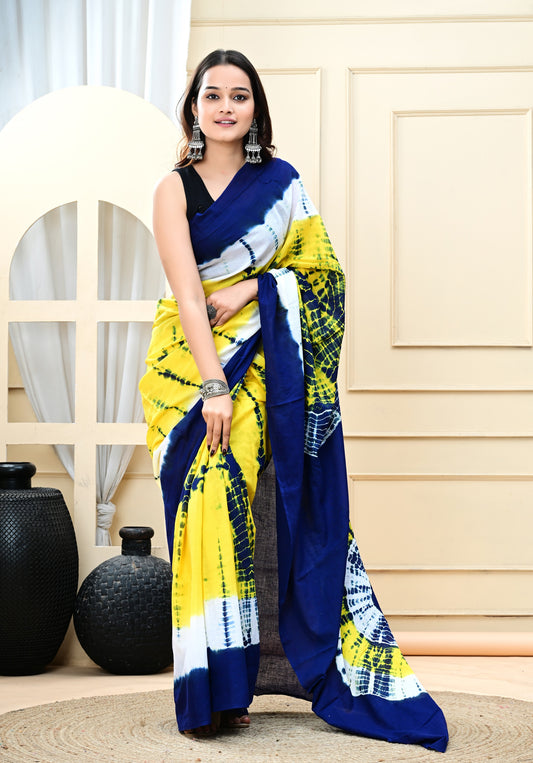 Cotton MulMul Printed Sarees