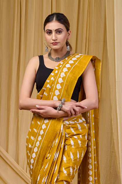 Printed Cotton MulMul Saree